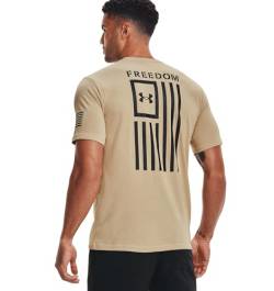 Under Armour Herren New Freedom Flag T-Shirt Hemd, Desert Sand (290)/Schwarz, XX-Large von Under Armour