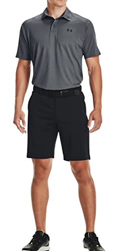 Under Armour Herren Poloshirt Nylon/Elasthan Mischung, Tonhöhe Grau/Schwarz - 012, Mittel von Under Armour