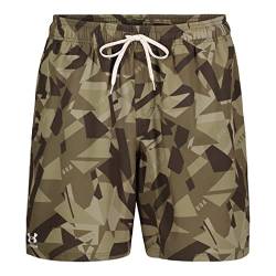 Under Armour Herren Standard Badehose, Shorts mit Kordelzug und elastischem Bund, Marine Od Green Star, XL von Under Armour
