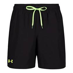 Under Armour Herren Standard Kompression Gef ttert Volley, Badehose, Shorts mit Kordelzugverschluss & elastischem Bund, Schwarze Neo Handfl che, M von Under Armour