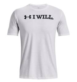 Under Armour Herren T-Shirt UA I Will Kurzarm-Oberteil - 1379023, Farbe:Weiß, Textil:XL von Under Armour