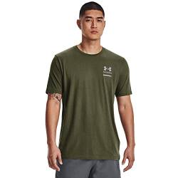 Under Armour Herren Taktisches T-Shirt mit Wirbelsäulen-Motiv Hemd, (390) Marine Od Green/Stahl, 3X-Large von Under Armour