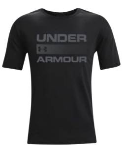 Under Armour Herren Team Issue Wordmark Kurzarm T-Shirt, Schwarz (001)/Grau, Mittel von Under Armour