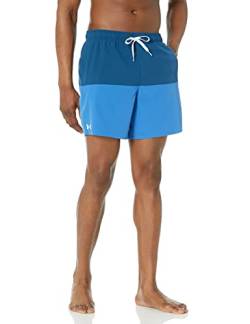 Under Armour Herren UA Harbor Heritage Colorblock Volley Badehose, SP22 Deep Sea 3, L von Under Armour