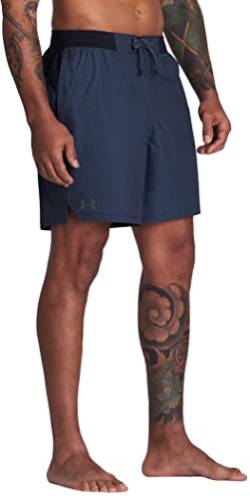 Under Armour Herren UA Htr Comfort Waistband Notch Short K Badehose, SP22 Black, Small von Under Armour