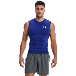 Under Armour Herren Ua Hg Armour Comp Sl atmungsaktives Tank Top, komfortables Funktionsshirt,Königsblau (400)/Weiß,3XL von Under Armour