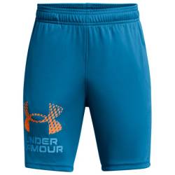 Under Armour - Kid's Tech Logo Shorts - Shorts Gr M blau von Under Armour