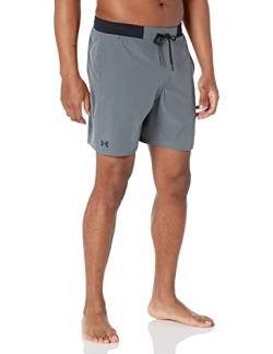 Under Armour Men's Standard Comfort Swim Trunks, Shorts with Drawstring Closure & Full Elastic Waistband, SP22 Pitch Gray-2, MD von Under Armour