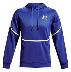 Under Armour Men's UA Rival Fleece AMP Hoodie Pullover (Emotion Blue 401, Large) von Under Armour