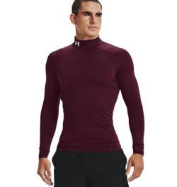 Under Armour Mens ColdGear Armour Compression Mock, Maroon (609)/White, XX-Large von Under Armour