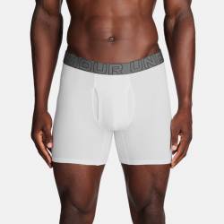 Under Armour Performance Cotton Boxerjock® 15 cm im 3er-Pack für Männer Weiß / Weiß / Stahl XL von Under Armour
