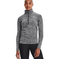 Under Armour Rush Tech 1/2 Zip Black/Metallic Silver von Under Armour