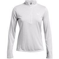 Under Armour Tech Half-Zip Twist Longsleeve Damen in grau, Größe: XL von Under Armour