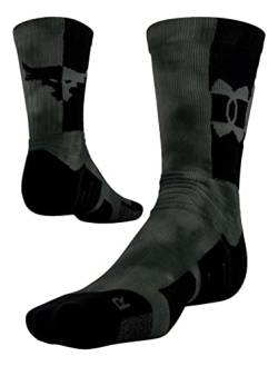 Under Armour Unisex Project Rock Playmaker Crew Socks (as1, alpha, l, regular, regular, Pitch Grey/Black, Large) von Under Armour