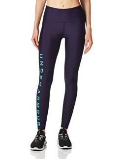 Under Armour Women's HeatGear Armour Branded Leggings , Purple Switch (570)/Victory Blue , Small von Under Armour