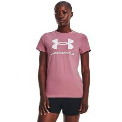 Under Armour Women's Standard Live Sportstyle Graphic Short-Sleeve Crew Neck T-Shirt, (697) Pink Elixir / / White, Medium von Under Armour