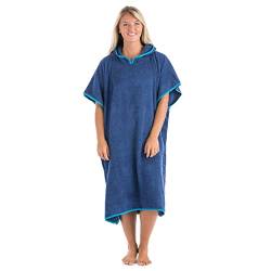 Erwachsene Frottee Poncho BGG1701, Blau, Einheitsgröße von Undercover