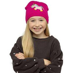 Girls Unicorn Knitted Hat GL937 Pink von Undercover