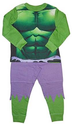 Jungen Pyjama-Set, Baumwollmischung, Alter 12 Monate - 12 Jahre Gr. 7-8 Jahre, Marvel-Hulk von Undercover