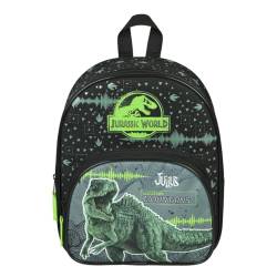 Kindergartenrucksack Jurassic World Dino Jungen - Personalisiert mit Name - Rucksack Kinder Dinosaurier mit Vortasche - 2 Fächer von Undercover