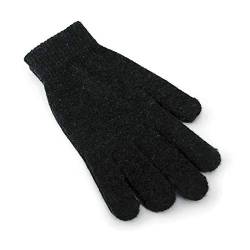 Undercover 3 Paar Erwachsene Herren Winter Strickhandschuhe Magische Handschuhe mit Wolle, Schwarz, Anthrazit, Marineblau Gr. One size, Schwarz von Undercover