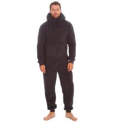 Undercover Dicker, kuscheliger Fleece-Onesie für Herren mit Kapuze und Reißverschluss, L/XL von Undercover