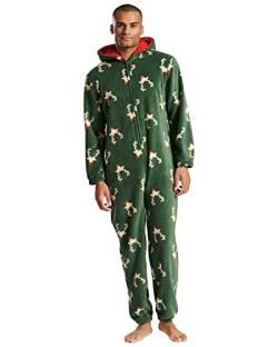 Undercover Mens Forest Reindeer Onesie 981006 Green XL von Undercover