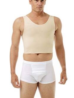 Underworks Econo High Power Chest Binder Top/Brustbinder-Top für Damen, Herren, Trans, Sport, Cosplay - Nude/Hautfarbe, Größe L (Large) von Underworks