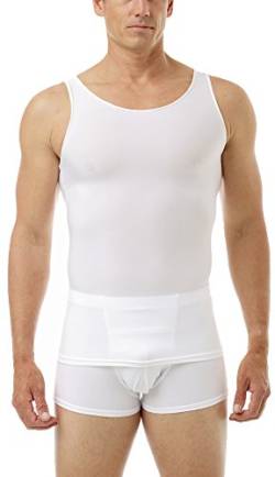 Underworks Herren Kompressionstank aus Mikrofaser für Workouts, Sporttraining und Formgebung - Weiß - XX-Large von Underworks