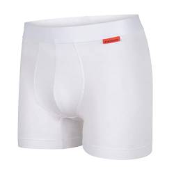Undiemeister Herren Boxershorts aus Baumwolle/Mellowood - Premium Unterhosen für Männer - Atmungsaktive Boxershorts für optimalen Komfort - Chalk White - Große XL von Undiemeister