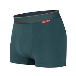 Undiemeister Herren Trunks aus Bio Baumwolle/Mellowood - Premium Unterhosen für Männer - Atmungsaktive Trunks für optimalen Komfort - Misty Forest - Große XXL von Undiemeister