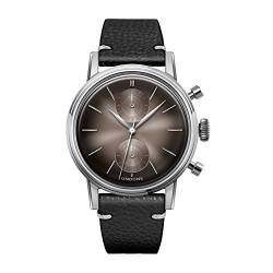 Undone "Urban Mystique Eclipse Hybrid Chronograph Quarz Mechanische Edelstahl Grau Leder Schwarz Herren Uhr von Undone