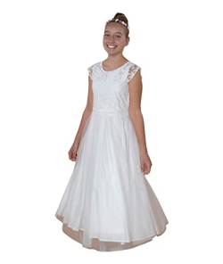 Une Hautre Couture Kommunion Kleid Kommunionkleid Mädchen Blumenmädchen Kleid Hochzeit Cocktailkleid (152) von Une Hautre Couture