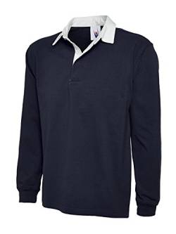 UC401 Uneek 330 gsm Premium Rugby Shirt - Marineblau, M von Uneek clothing