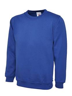 Uneek Clothing Herren Sweatshirt Blau Königsblau XXXXL von Uneek clothing