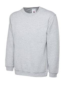 Uneek clothing UC201 - Heather Grey - XXL - 350GSM Premium Sweatshirt von Uneek clothing