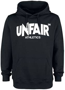 Unfair Athletics Herren Sweater Classic Label Hoodie UNFR18-075 Schwarz Black, Größe:S von Unfair Athletics