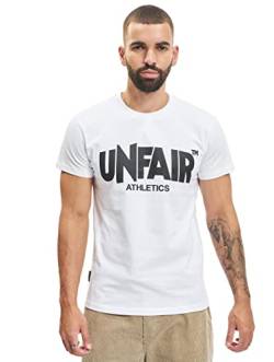 Unfair Athletics Herren T-Shirt Classic Label UNFR19-002 White Weiß, Größe:L von Unfair Athletics