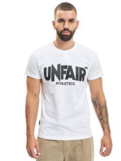 Unfair Athletics Herren T-Shirt Classic Label UNFR19-002 White Weiß, Größe:XXL von Unfair Athletics