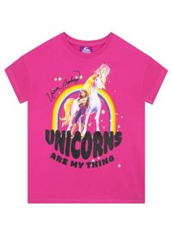 Einhorn Akademie T Shirt Mädchen | Regenbogen Shirt | Tshirt Kinder Mädchen | Rosa 122 von Unicorn Academy