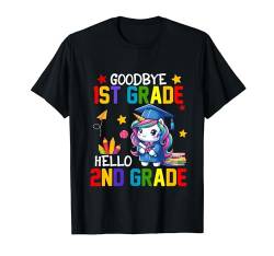Goodbye 1st Grade Hello 2nd Grade Cute Unicorn Graduation T-Shirt von Unicorn Graduation Kids Costume