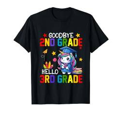 Goodbye 2nd Grade Hello 3rd Grade Cute Unicorn Graduation T-Shirt von Unicorn Graduation Kids Costume
