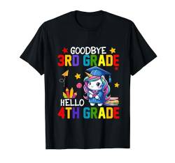 Goodbye 3rd Grade Hello 4th Grade Cute Unicorn Graduation T-Shirt von Unicorn Graduation Kids Costume