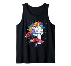 Balletttänzerin Einhorn Ballerina Lustige Frauen Regenbogen Einhörner Tank Top von Unicorn Squad Co