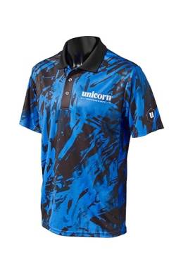 Unicorn Unisex Pro-tech Camo Dart-Shirt, blau, 3XL von Unicorn