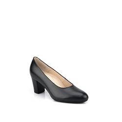 Uniform-Shoes Schwarz Leather Pumps für Damen Barcelona Wide 40.0 - SEDEX-Mitglied Fabrik; LWG-zertifizierte Lieferanten; Made in Portugal; von Uniform-Shoes