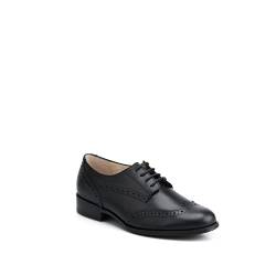 Uniform-Shoes Schwarz Leather Schnürsenkel für Damen Lyon 42.0 - SEDEX-Mitglied Fabrik; LWG-zertifizierte Lieferanten; Made in Portugal; von Uniform-Shoes