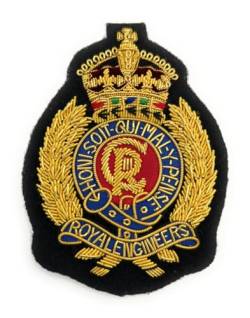 Uniform Store London Abzeichen Royal Engineers Blazer Abzeichen Kings Crown CIIIR Gold R616-KG, mehrfarbig, Einheitsgröße von Uniform Store London