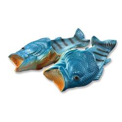 Uniqstore Sandalen Tricky Fisch Hausschuhe Kreative Fisch Stil Strand Schuhe Simulation Fisch Strand Hausschuhe Herren von Uniqstore