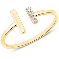 Unique Diamantring Unique Ring für Damen aus 585er Gold mit Brillanten (Größe: 52mm) von Unique